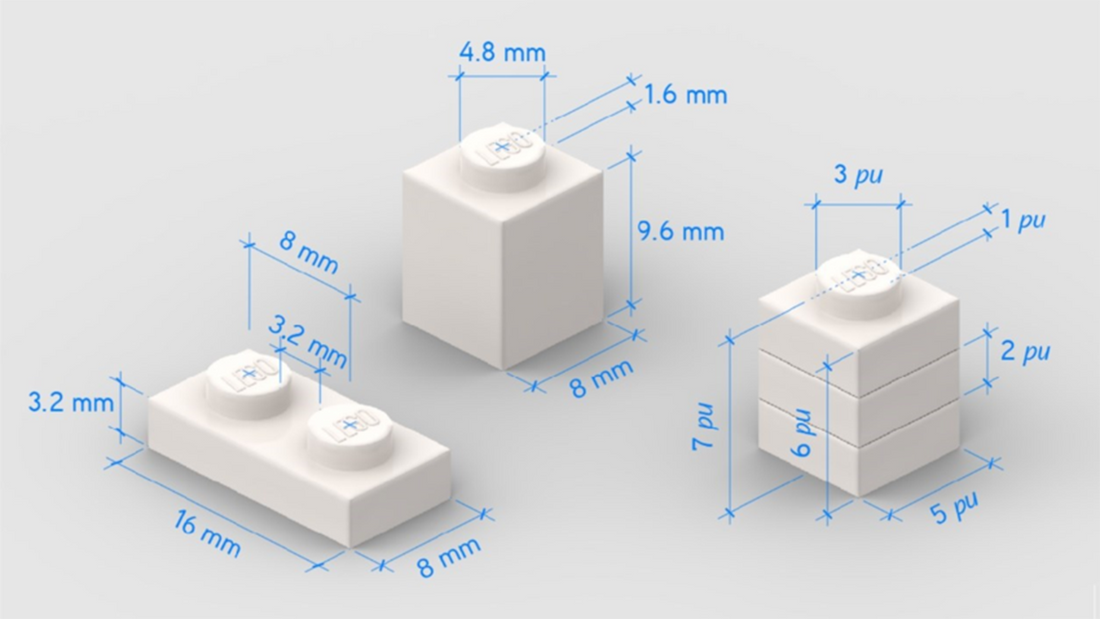 How Many Mm Is A LEGO Stud - CADA BRICKS