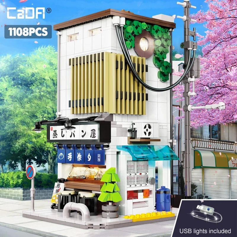 Japanese Street Building Block Sets - Free Express Delivery – Building ...