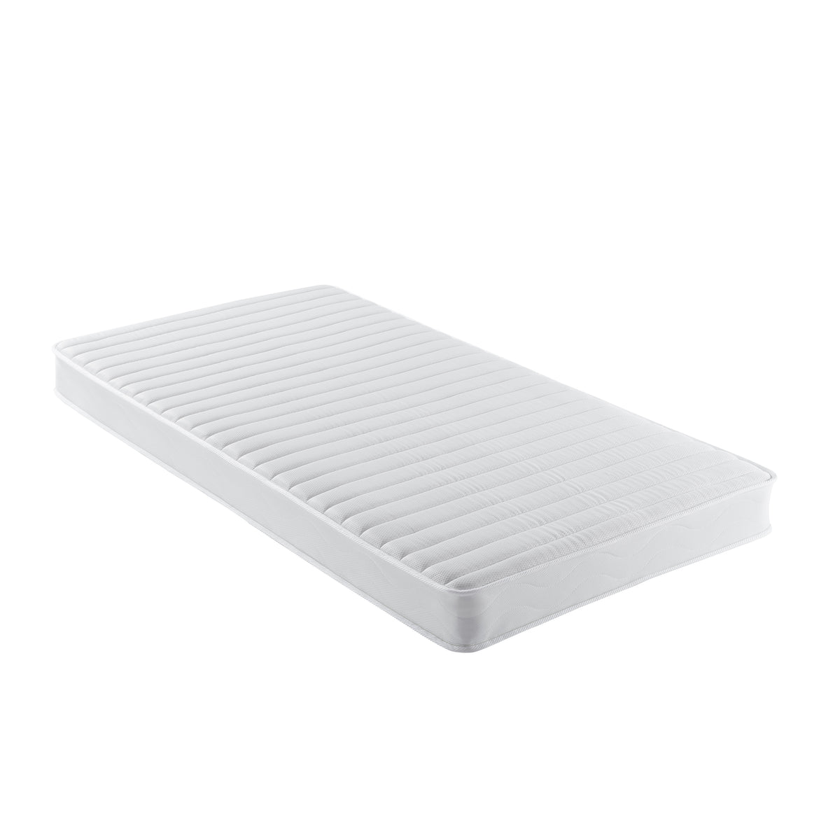 5-Inch Medium Firmness Bonnell Spring Mattress, White Polyester and Steel, Twin Size