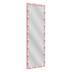 Hollywood Style Full Length Mirror with Lights, 3 Color Modes, Pink Aluminium, 62.6'x23.3'