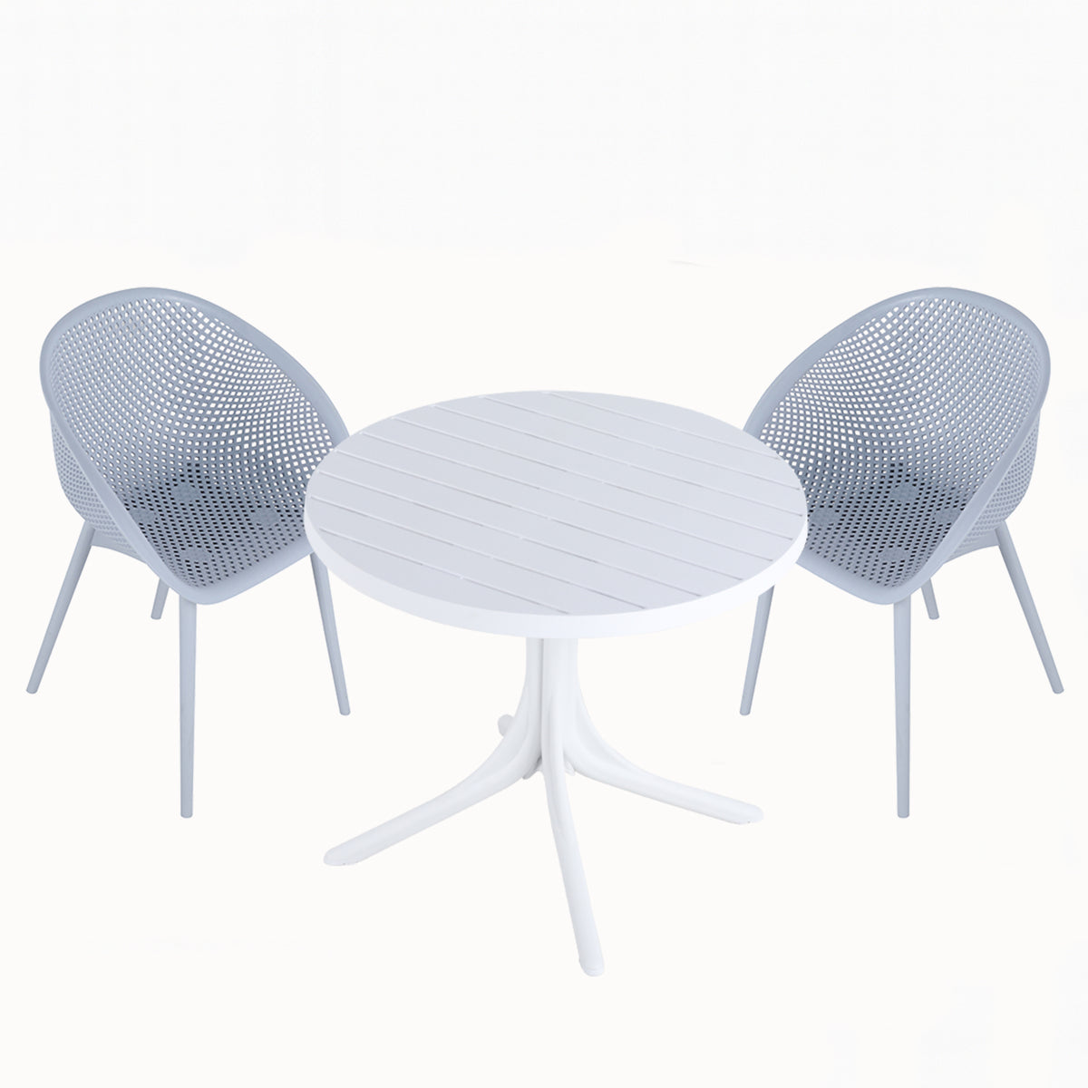 Two-Pack Light Blue Modern Lounge Chair Set with 36 Inch Round Table,Light Blue/White23.23*23.23*30.91 (in)/35.43*35.43*29.53(in),pp