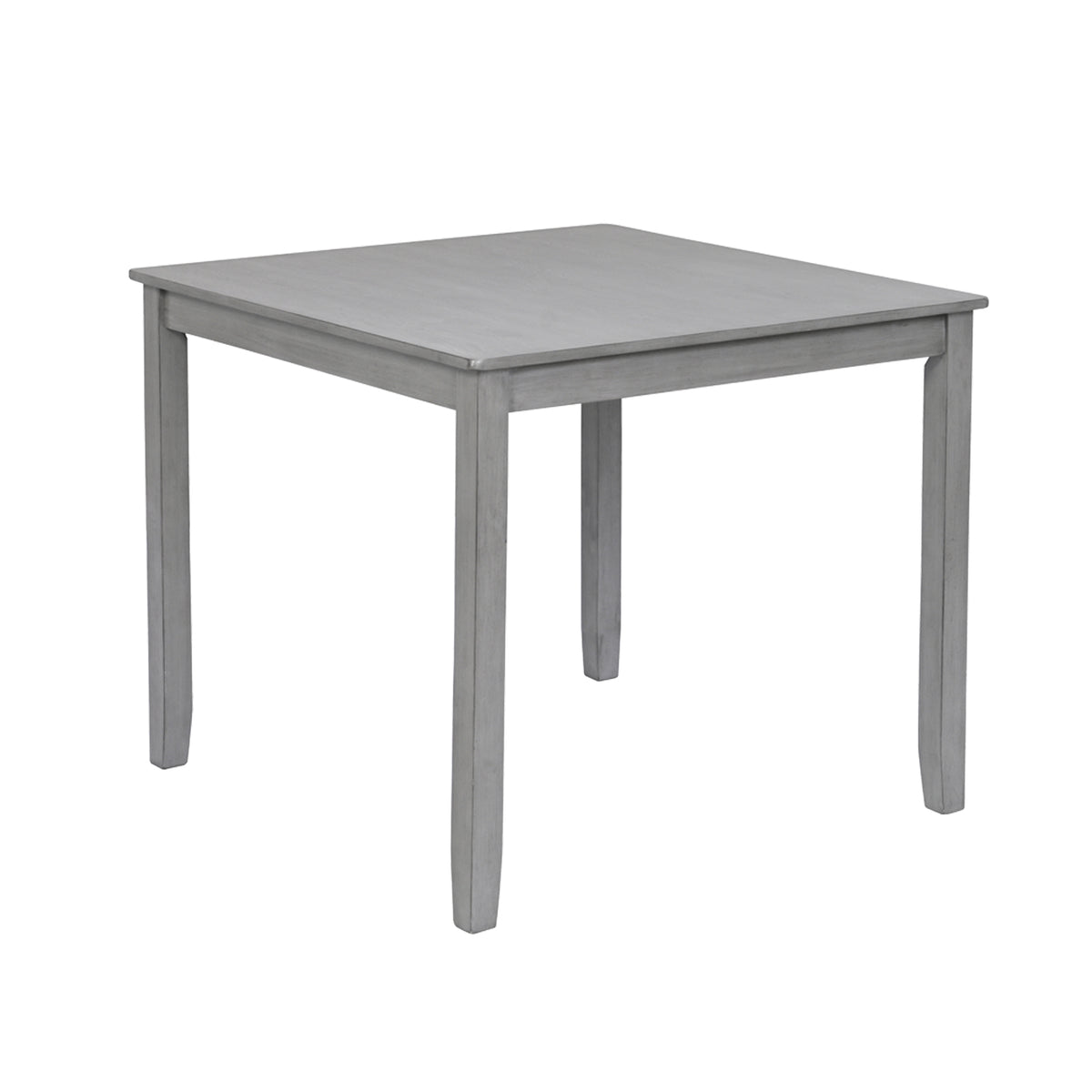 Wooden Dining Square Table, Kitchen Table for Small Space, 4 Person Dining Table, Gray ONLY THE TABLE