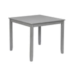 Wooden Dining Square Table, Kitchen Table for Small Space, 4 Person Dining Table, Gray ONLY THE TABLE