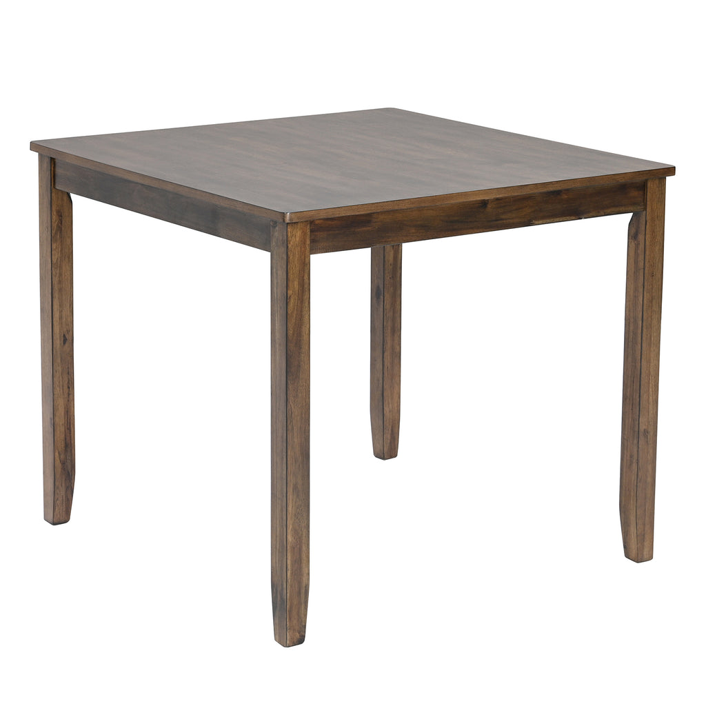 Wooden Dining Square Table, Kitchen Table for Small Space, 4 Person Dining Table, Walnut ONLY THE TABLE