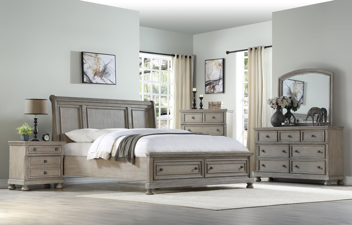 Seven Drawer Dresser Antique Gray
