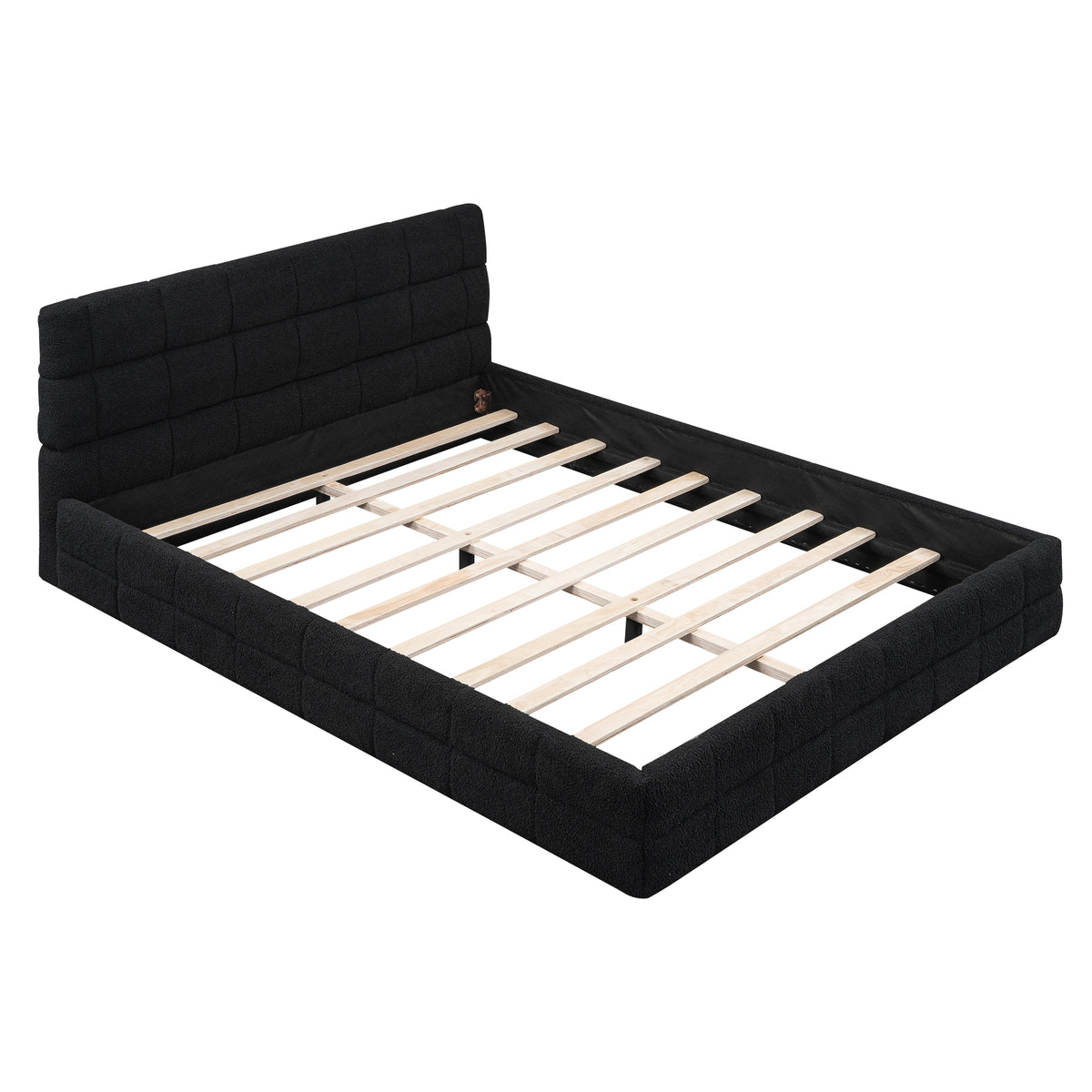 Queen Size Upholstered Platform Bed