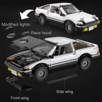 Cada 1324Pcs LED City RC Drift Racing Car Building Blocks DIY Variable Form Sports Car Bricks Gifts Toys For Children