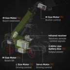 Cada 1469pcs City Remote Control Engineering Vehicle DIY Model Building Blocks RC Truck Car Bricks Toys for Children