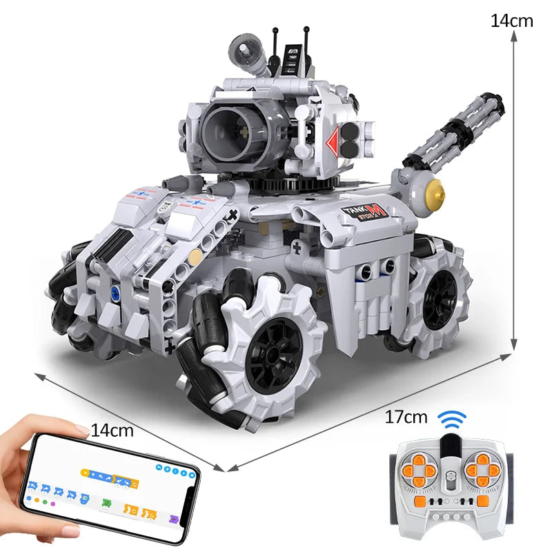 Cada City Military APP Remote Control Electric Tank Building Blocks MOC Off-road RC Racing Car Bricks Toys - CADA BRICKS®