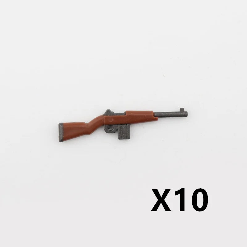 5/10 WW2 Soldier Weapons Building Block Two-color Printing Machine Rifle Submachine Sniper Guns Military Accessories Bricks C238 - CADA BRICKS®