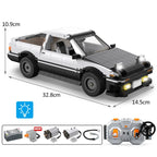 Cada 1324Pcs LED City RC Drift Racing Car Building Blocks DIY Variable Form Sports Car Bricks Gifts Toys For Children