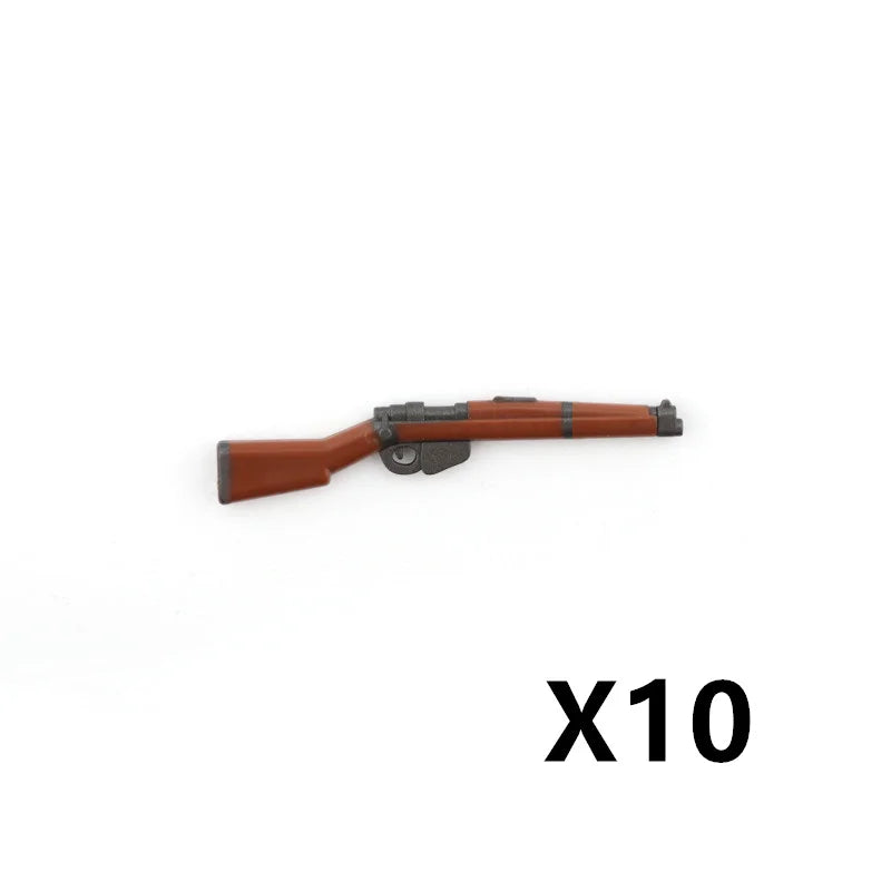 5/10 WW2 Soldier Weapons Building Block Two-color Printing Machine Rifle Submachine Sniper Guns Military Accessories Bricks C238 - CADA BRICKS®