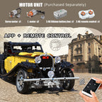 MOULD KING 13080D Technical Car Building Blocks T50 Vintage Car MOC-25153 Bricks Model Educational Toys For Kids Birthday Gifts