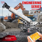 MOULD KING 17002 Technical Building Kits MOC-10123 APP Remote Control Truck LTM Excavator Crane Model Kids Toys Christmas Gifts