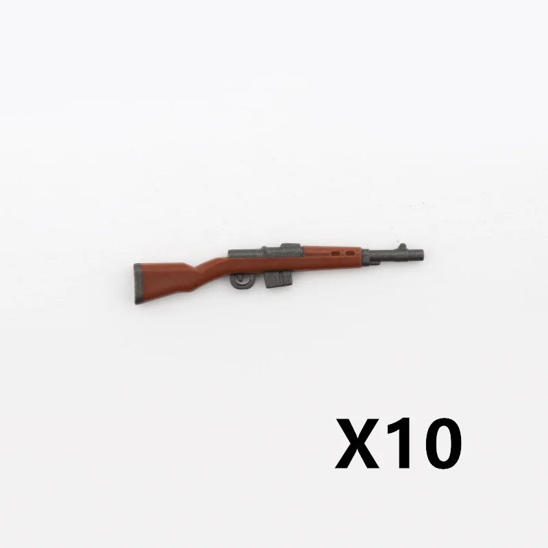 5/10 WW2 Soldier Weapons Building Block Two-color Printing Machine Rifle Submachine Sniper Guns Military Accessories Bricks C238 - CADA BRICKS®