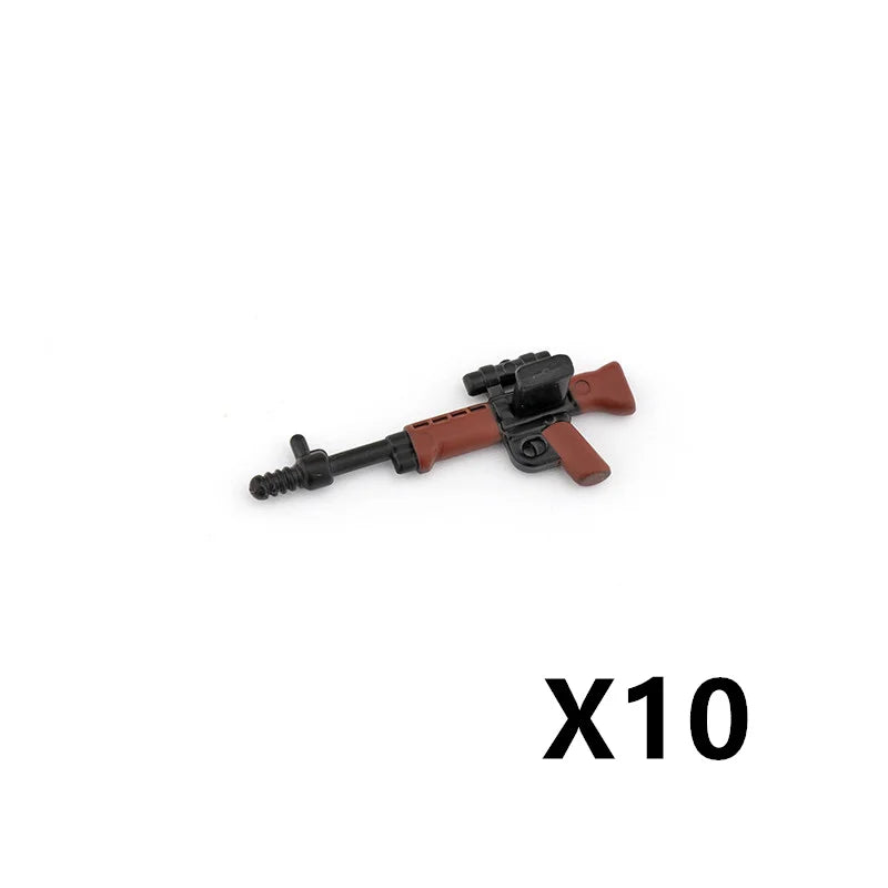 5/10 WW2 Soldier Weapons Building Block Two-color Printing Machine Rifle Submachine Sniper Guns Military Accessories Bricks C238 - CADA BRICKS®