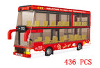 Bus City UK London Building Blocks School Vehicle Friends Wedding Car Traffic Bricks Double Station Girls Gifts Technique Toys - CADA BRICKS®