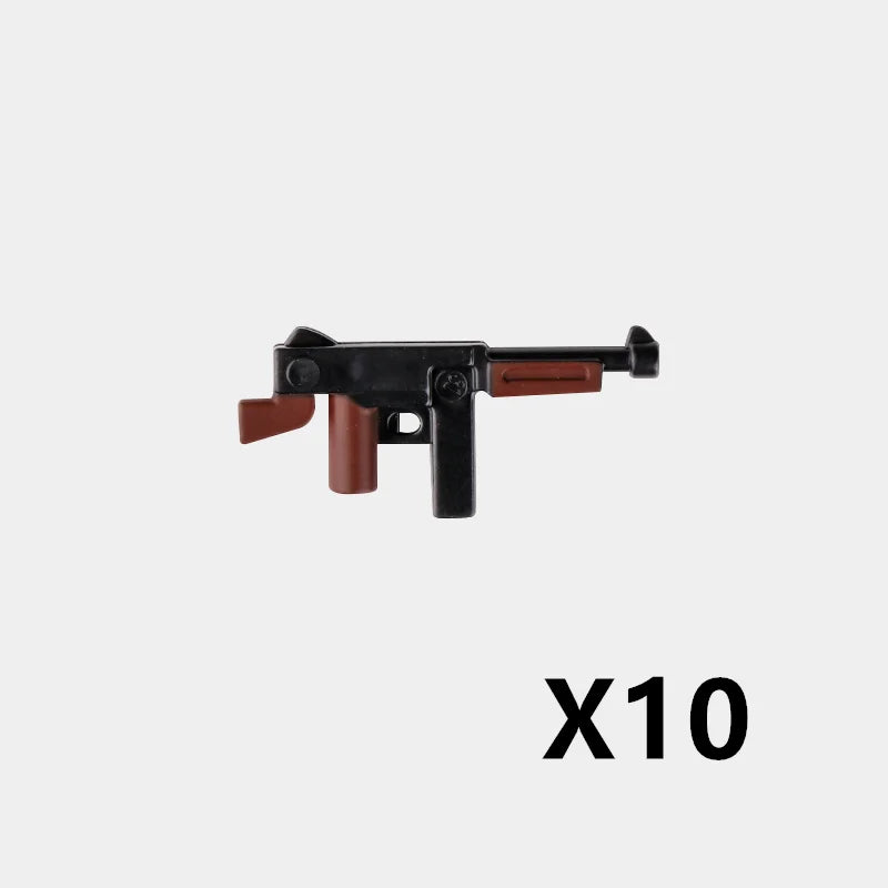 5/10 WW2 Soldier Weapons Building Block Two-color Printing Machine Rifle Submachine Sniper Guns Military Accessories Bricks C238 - CADA BRICKS®