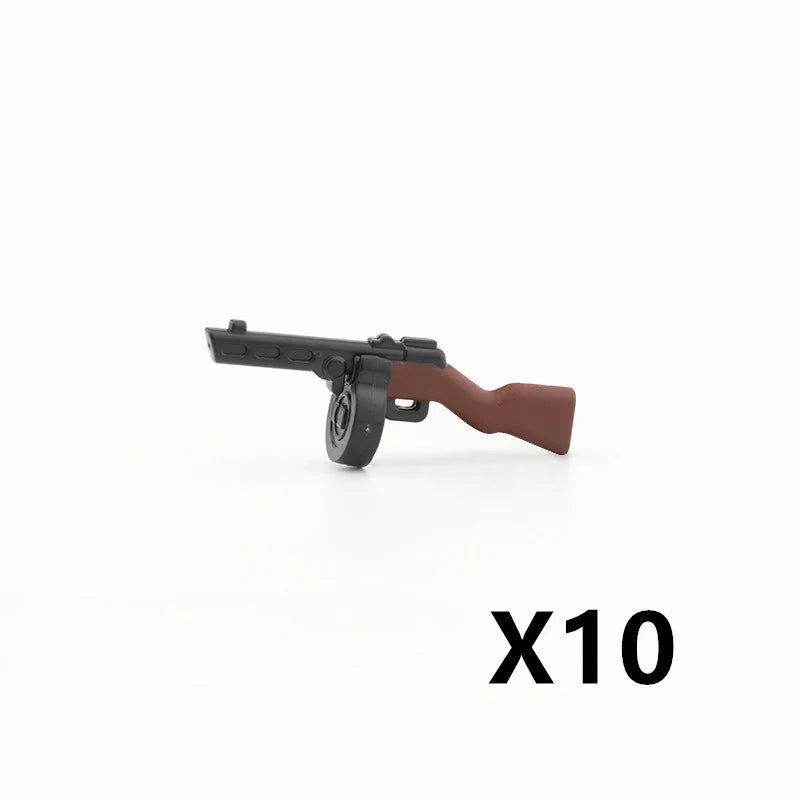 5/10 WW2 Soldier Weapons Building Block Two-color Printing Machine Rifle Submachine Sniper Guns Military Accessories Bricks C238 - CADA BRICKS®