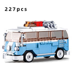 Bus City UK London Building Blocks School Vehicle Friends Wedding Car Traffic Bricks Double Station Girls Gifts Technique Toys - CADA BRICKS®