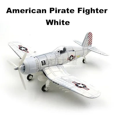 22cm 4D Diy Toys Fighter Assemble Blocks Building Model Airplane Military Model Arms WW2 Germany BF109 UK Hurricane Fighter