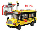 Bus City UK London Building Blocks School Vehicle Friends Wedding Car Traffic Bricks Double Station Girls Gifts Technique Toys - CADA BRICKS®