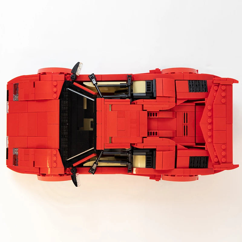 MOC Building Blocks Technology Bricks Car City Racer Countachs QV Vehicle Super Racing Toys Christmas Gifts - CADA BRICKS®