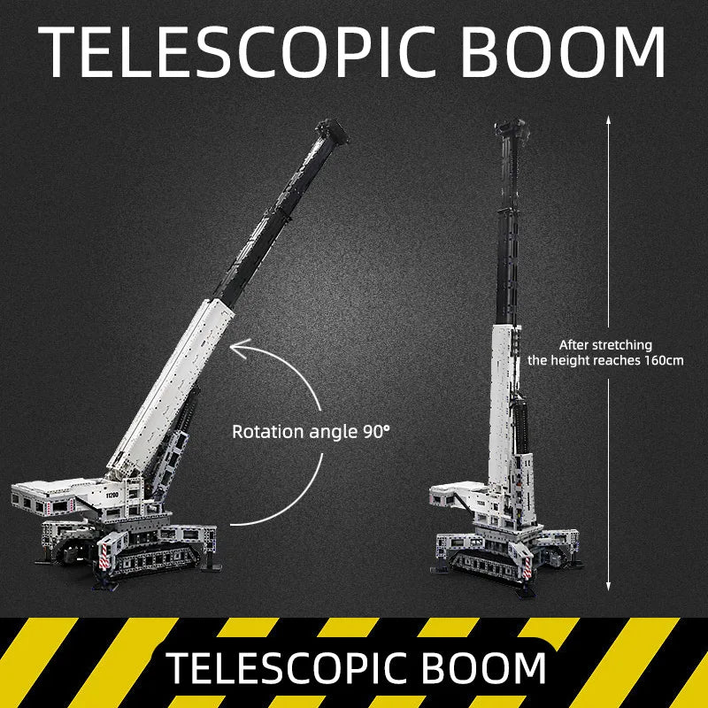 MOULD KING 17002 Technical Building Kits MOC-10123 APP Remote Control Truck LTM Excavator Crane Model Kids Toys Christmas Gifts