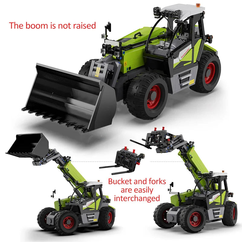 Cada 1469pcs City Remote Control Engineering Vehicle DIY Model Building Blocks RC Truck Car Bricks Toys for Children