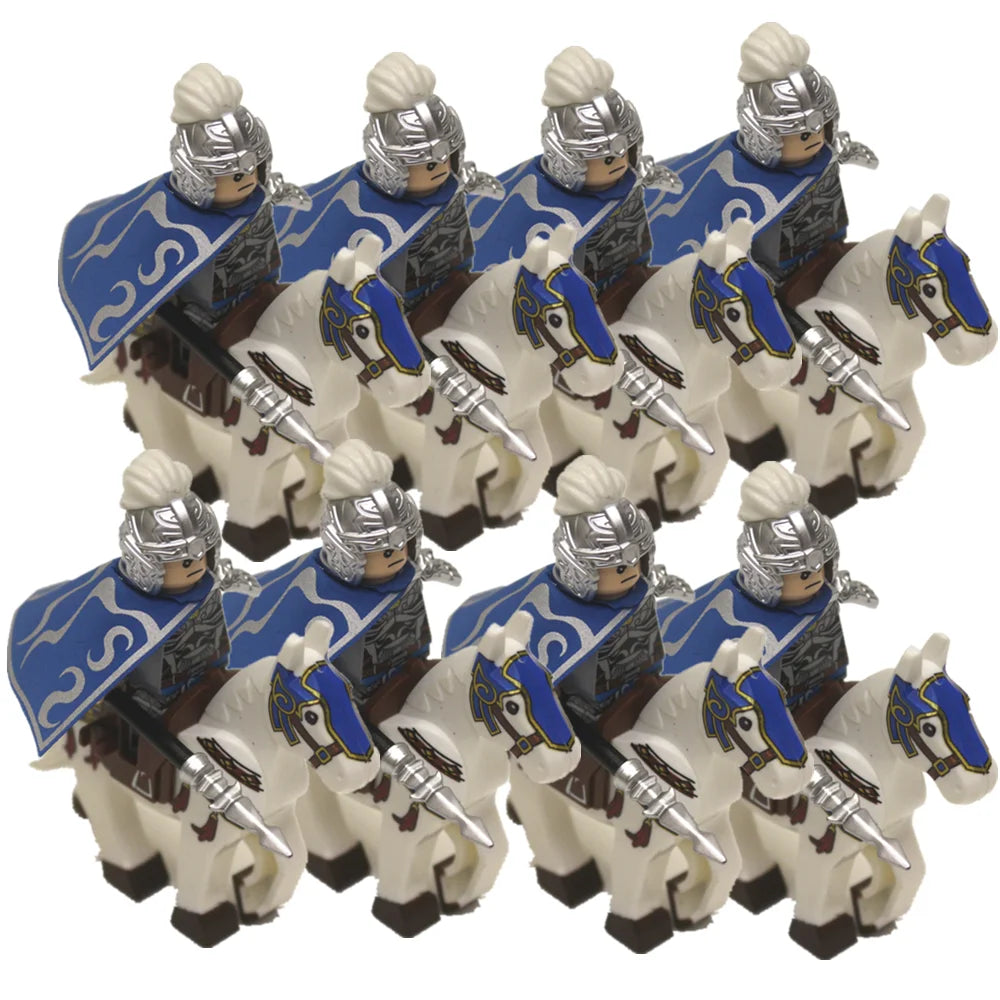 Building Blocks Medieval Knights Three Kingdoms Soldiers Military Bricks Ancient times Chinese characteristics Toys For Children