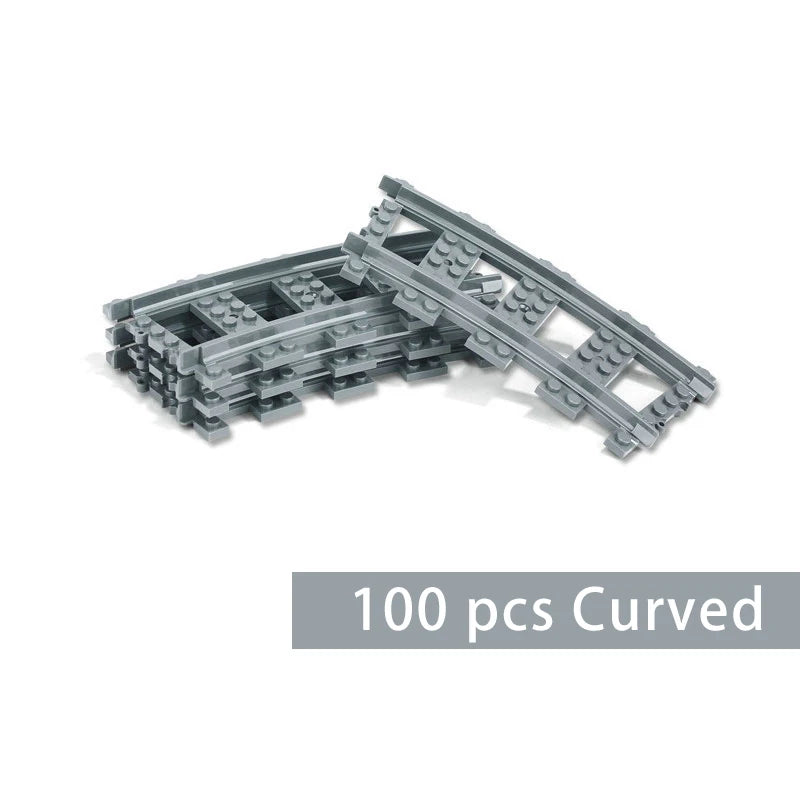 City Train Set Steam Bullet Vehicle Cargo Railway Station Model Building Blocks Brick Tracks Rail No Motor Kits Carriage Kid Toy - CADA BRICKS®