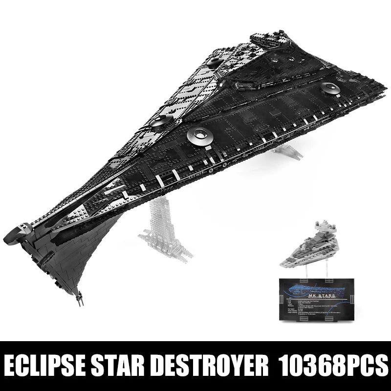 Mould King 21004 Star Toys MOC Eclipse-Class Dreadnought With Full Interior Model Building Blocks Bricks Kids Birthday Gifts