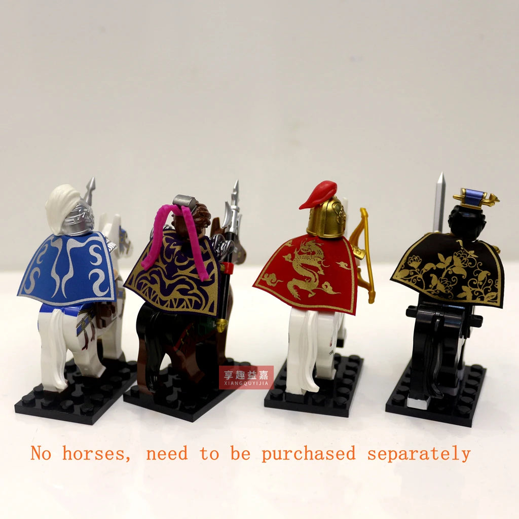 Building Blocks Medieval Knights Three Kingdoms Soldiers Military Bricks Ancient times Chinese characteristics Toys For Children