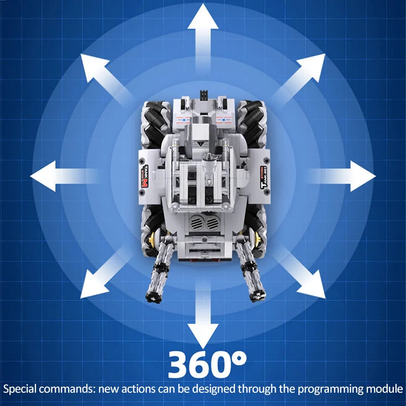 Cada City Military APP Remote Control Electric Tank Building Blocks MOC Off-road RC Racing Car Bricks Toys - CADA BRICKS®