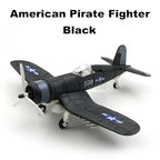 22cm 4D Diy Toys Fighter Assemble Blocks Building Model Airplane Military Model Arms WW2 Germany BF109 UK Hurricane Fighter
