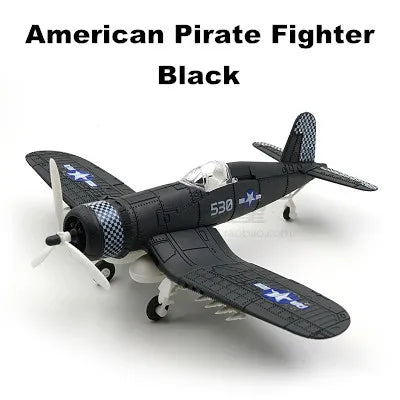22cm 4D Diy Toys Fighter Assemble Blocks Building Model Airplane Military Model Arms WW2 Germany BF109 UK Hurricane Fighter