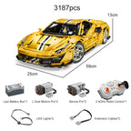 Cada 3187PCS City technical Drift Racing Car Building Blocks Remote Control Super Sports Vehicle Bricks Children Boys Gifts Toys - CADA BRICKS®