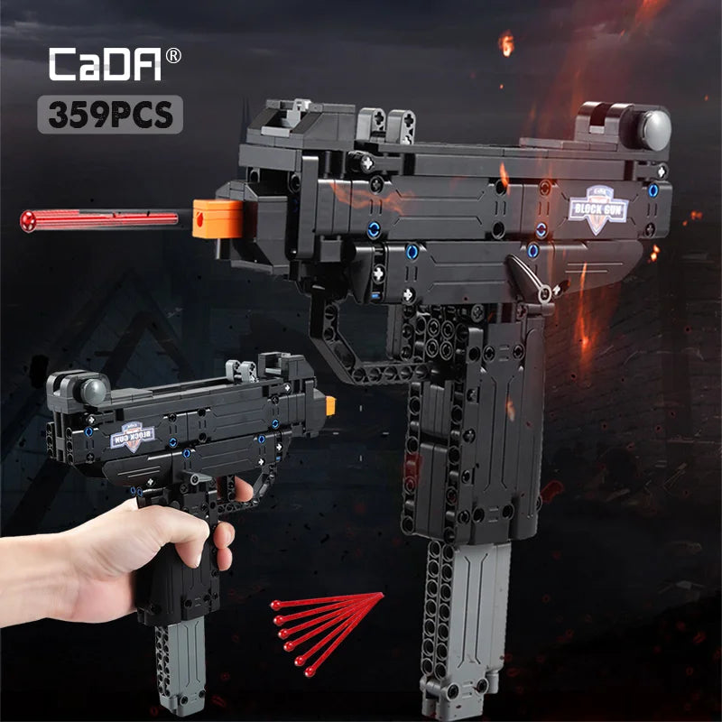 CADA Militare WW2 Pistola Desert Eagle Pistola MK23 Mitraglietta Uzi Blocchi da costruzione città polizia Mattoni Giocattolo per bambini regali