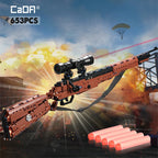 653 Pcs SWAT Military WW2 Weapon 98K Sniper gun sighting telescope Models Building Blocks Compatible GUN Blocks Toys Gifts - CADA BRICKS®