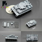 1/144 Schaal 4D Assemble Tank Model Panzerkampfwagen T-34/85 AMX-30MAIN Bouwstenen Tweede Wereldoorlog Militair Leger Gevechtstank