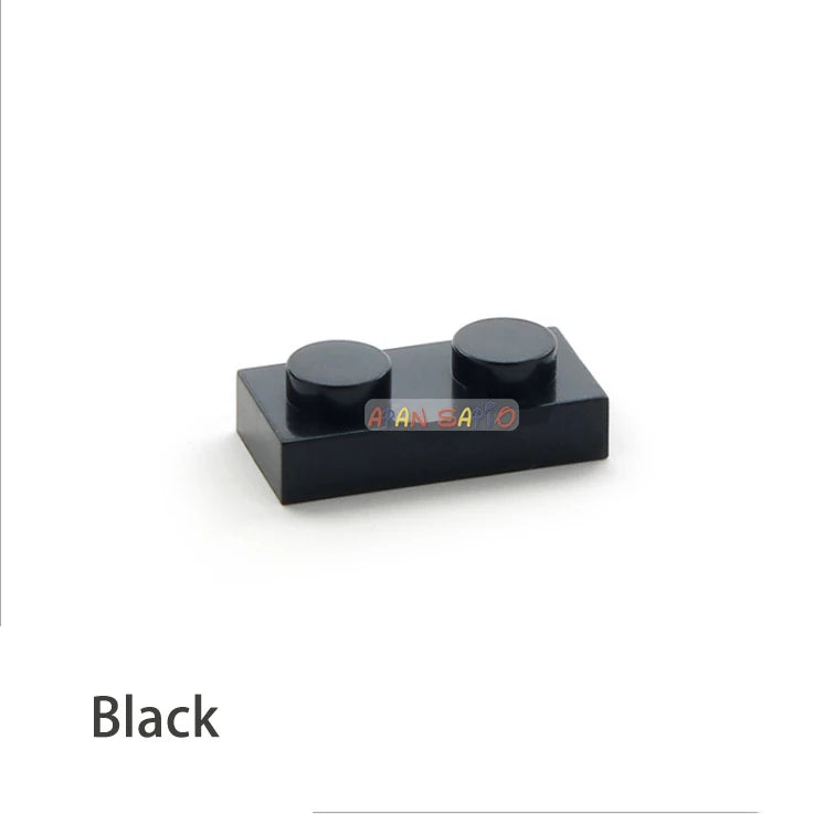 200pcs DIY Building Blocks Thin Figures Bricks 1x2 Dots 12Color Educational Creative Size Compatible With 3023 Toys for Children - CADA BRICKS®