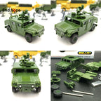 1:72 BTR-80 Armored Carrier M35 Cargo Truck M1046 KFZ.305 BLITZ Building Block Assembling Military Vehicles Model Army