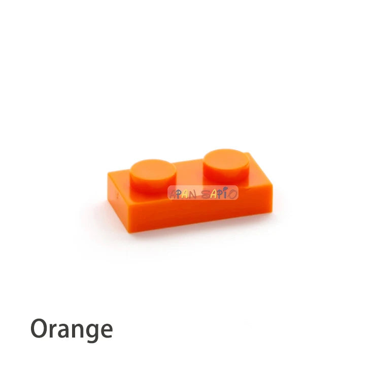 200pcs DIY Building Blocks Thin Figures Bricks 1x2 Dots 12Color Educational Creative Size Compatible With 3023 Toys for Children - CADA BRICKS®