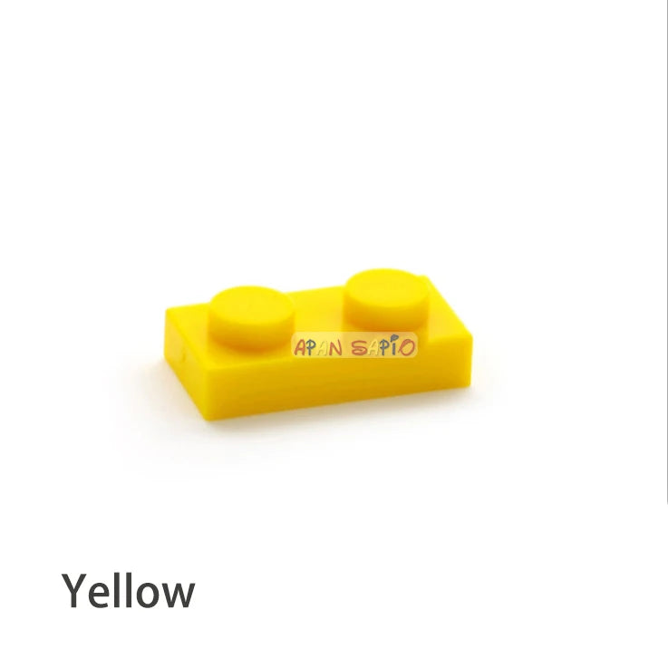 200pcs DIY Building Blocks Thin Figures Bricks 1x2 Dots 12Color Educational Creative Size Compatible With 3023 Toys for Children - CADA BRICKS®