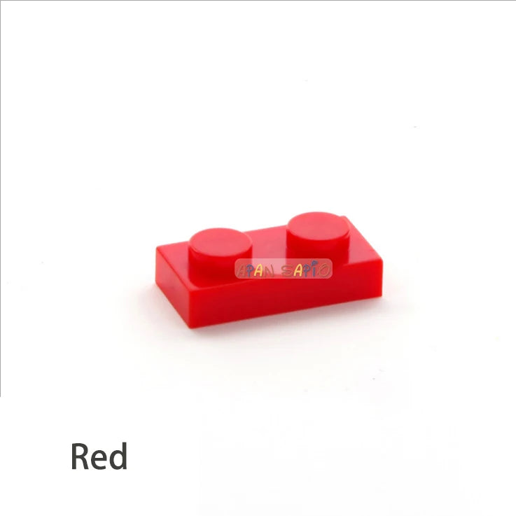 200pcs DIY Building Blocks Thin Figures Bricks 1x2 Dots 12Color Educational Creative Size Compatible With 3023 Toys for Children - CADA BRICKS®