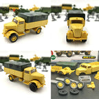 1:72 BTR-80 Armored Carrier M35 Cargo Truck M1046 KFZ.305 BLITZ Building Block Assembling Military Vehicles Model Army