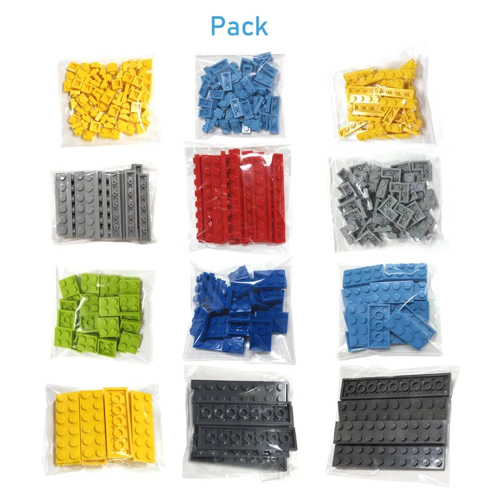 200pcs DIY Building Blocks Thin Figures Bricks 1x2 Dots 12Color Educational Creative Size Compatible With 3023 Toys for Children - CADA BRICKS®