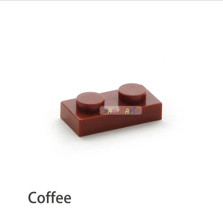 200pcs DIY Building Blocks Thin Figures Bricks 1x2 Dots 12Color Educational Creative Size Compatible With 3023 Toys for Children - CADA BRICKS®