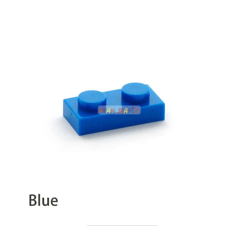 200pcs DIY Building Blocks Thin Figures Bricks 1x2 Dots 12Color Educational Creative Size Compatible With 3023 Toys for Children - CADA BRICKS®