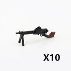 5/10 WW2 Soldier Weapons Building Block Two-color Printing Machine Rifle Submachine Sniper Guns Military Accessories Bricks C238 - CADA BRICKS®
